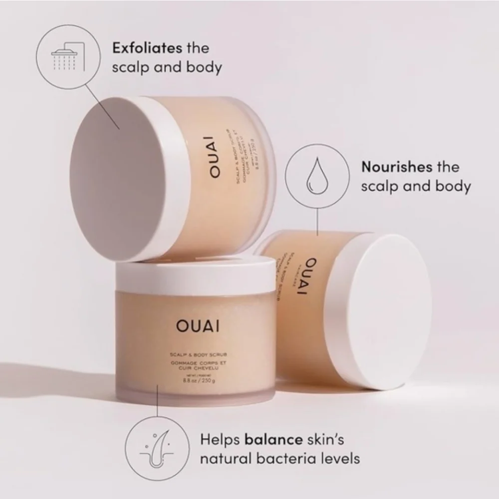 NEW OUAI Scalp & Body Scrub Melrose Place 8.8 oz